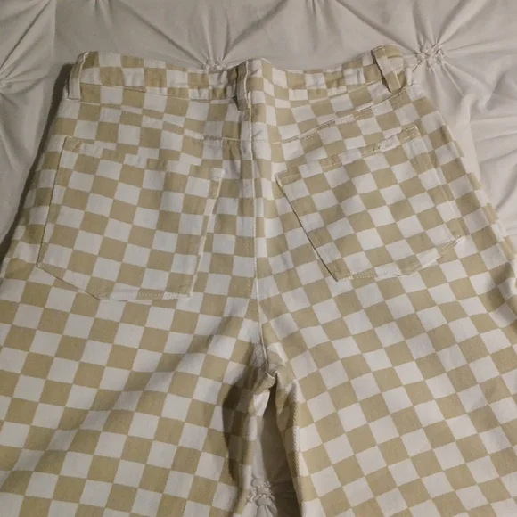 RSQ Cream and White Checkerboard Pants - Picture 4 of 4
